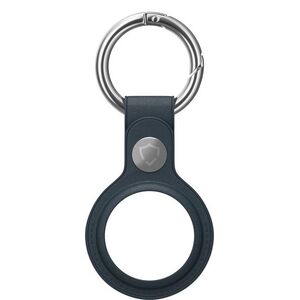 AlzaGuard Genuine Leather Airtag Keychain, kék kép