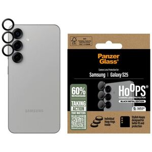 PanzerGlass Hoops Samsung Galaxy S25 fekete kameravédő gyűrű kép