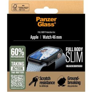 PanzerGlass Apple Watch 10 46 mm tok, vékony, fekete + üvegfólia kép