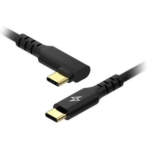 AlzaPower 90AluCore USB-C to USB-C 2.0, 100 W, 2 m - fekete kép