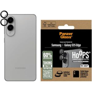 PanzerGlass Hoops Samsung Galaxy S25 Edge kameravédő gyűrű - fekete kép