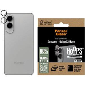 PanzerGlass Hoops Samsung Galaxy S25 Edge kameravédő gyűrű - átlátszó kép