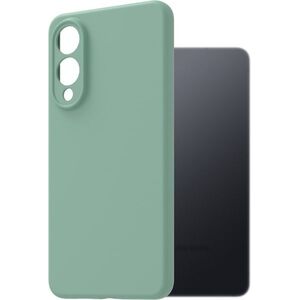 AlzaGuard Premium Samsung Galaxy S25 Edge világoszöld szilikon tok kép