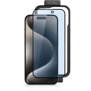 Epico iPhone 15 Plus kékfény szűrő 3D+ üvegfólia + felhelyező keret kép