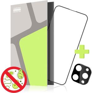 Tempered Glass Protector iPhone 15 Pro Max üvegfólia - antibakteriális + kamera védő fólia kép