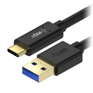 AlzaPower Core USB-A to USB-C 3.2 Gen 1 5Gbp 1m, fekete kép
