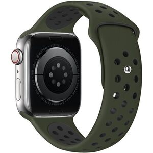 Eternico Sporty Apple Watch 44mm / 45mm / 46mm / Ultra 49mm - Pure Black and Khaki kép