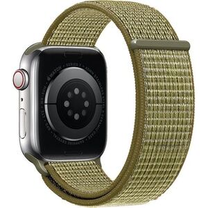 Eternico Airy Apple Watch 44mm / 45mm / 46mm / Ultra 49mm - Green Fig and Brown edge kép