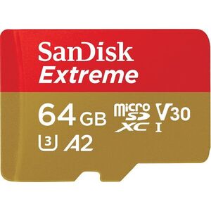 SANDISK microSDXC 64 GB Extreme + Rescue PRO Deluxe + SD adapter kép