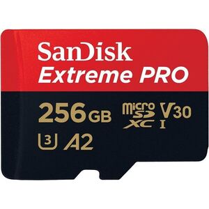 SANDISK microSDXC 256 GB Extreme PRO + Rescue PRO Deluxe + SD adapter kép