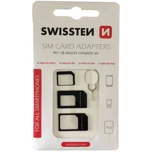 Swissten 4 az 1-ben SIM-kártya adapter kép