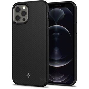 Spigen MagArmor iPhone 12/12 Pro fekete tok kép