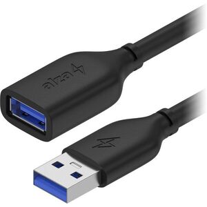 AlzaPower Core USB-A (M) to USB-A (F) 3.2 Gen 1, 1.5m, fekete kép