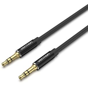 Vention 3.5 mm Male to Male Audio Cable 1m Black Aluminum Alloy Type kép