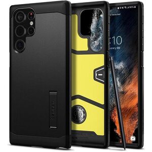 Spigen Tough Armor Samsung Galaxy S22 Ultra 5G fekete tok kép