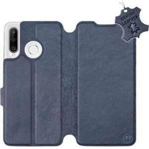 Mobiwear Huawei P30 Lite kék flipes bőr tok kép