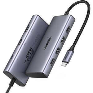 UGREEN 7-in-1 USB-C to 2*HDMI/USB 2.0/3*USB 2.0/PD100W kép