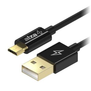 AlzaPower Core USB-A to Micro USB 2m, fekete kép