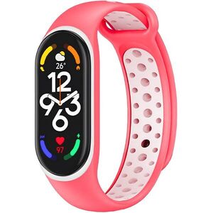 Eternico Sporty Xiaomi Mi band 5 / 6 / 7 - silk pink and white kép