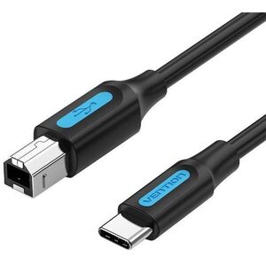Vention USB-C 2.0 to USB-B Printer 2A Cable 1m Black kép