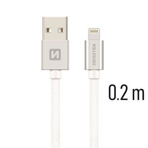 Swissten Lightning 0, 2m, ezüst kép