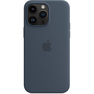 Apple iPhone 14 Pro Max MagSafe viharkék szilikon tok kép