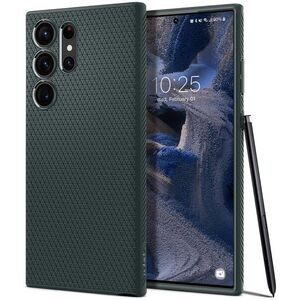 Spigen Liquid Air Samsung Galaxy S23 Ultra zöld tok kép