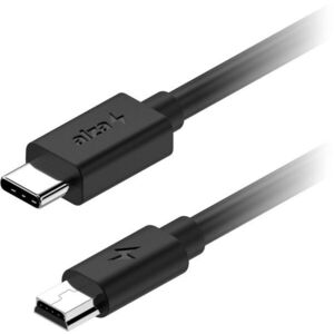 AlzaPower Core USB-C to Mini USB 2.0 2A - 0, 5m, fekete kép