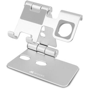 Misura ME19 mobiltelefon és okosóra állvány SILVER kép