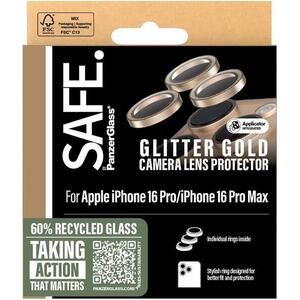 PanzerGlass SAFE Camera Apple iPhone 16 Pro/15 Pro/16 Pro Max/15 Pro Max arany csillámos HoOps kép