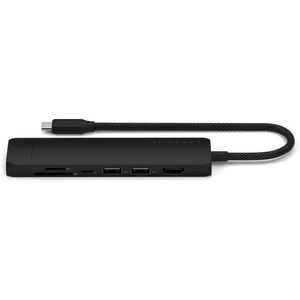 Satechi 7in1 USB-C Slim Multiport adapter Ethernet csatlakozóval, fekete kép