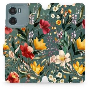 Mobiwear Motorola Moto G05 flip tok - zöld rét kép