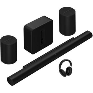 Sonos Ace Black + Sonos Arc Ultra Fekete + Sonos Sub 4 + 2x Sonos Era 100 kép