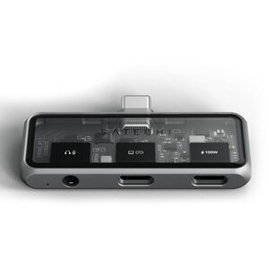 Satechi Mobile XR Hub with dual USB-C and Audio - Space Gray kép