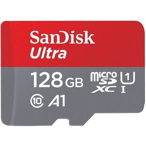 SANDISK MicroSDX Ultra 128GB + SD adapter kép
