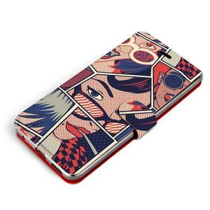 Mobiwear VP18P Xiaomi Redmi Note 9 Pro / Note 9S flipes tok - képregény kép