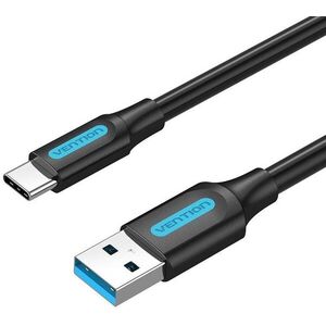 Vention USB 3.0 to USB-C Cable 1m Black PVC Type kép