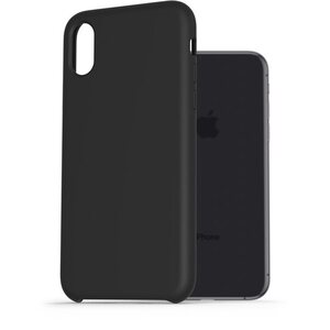 AlzaGuard Premium Liquid Silicone Case iPhone X / Xs fekete tok kép