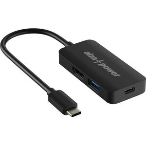 AlzaPower USB-C Dock Station 3in1 - fekete kép