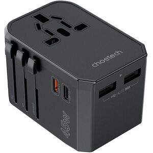 ChoeTech PD45W 2C+2A Travel Wall Charger - US / EU / UK / AU kép