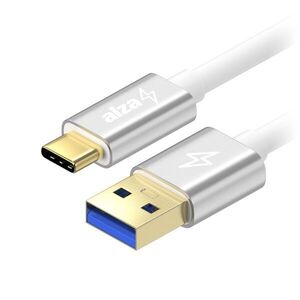 AlzaPower AluCore USB-A to USB-C 3.2 Gen 1 5Gbps 2m, ezüst kép