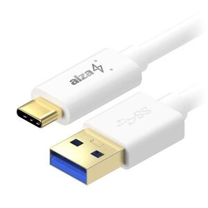 AlzaPower Core USB-A to USB-C 3.2 Gen 1 5Gbp 2m, fehér kép