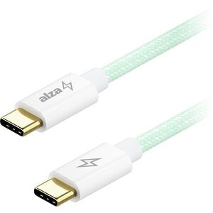 AlzaPower CompactCore USB-C to USB-C 2.0, 100 W, 2 m - világoszöld kép