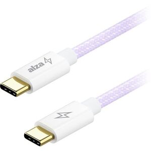 AlzaPower CompactCore USB-C to USB-C 2.0, 100 W, 1 m - lila kép
