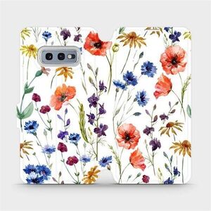 Mobiwear Samsung Galaxy S10e flip tok - MP04S, mezei virágok kép