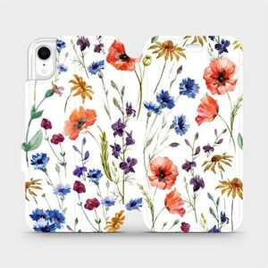 Mobiwear Apple iPhone XR flip tok - MP04S, mezei virágok kép