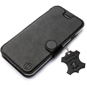 Mobiwear Samsung Galaxy A22 5G fekete bőr flip tok - L_BLS kép