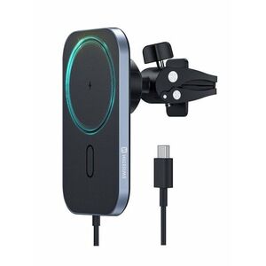 Swissten Mágneses autós tartó vezeték nélküli töltéssel 15 W (MagSafe Compatible) kép