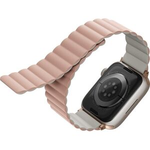Uniq Revix Reversible Magnetic Apple Watch 38/40/41mm - rózsaszín/bézs kép