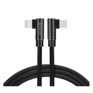 Swissten Arcade Textil adatkábel USB-C/Lightning 1, 2 m fekete kép